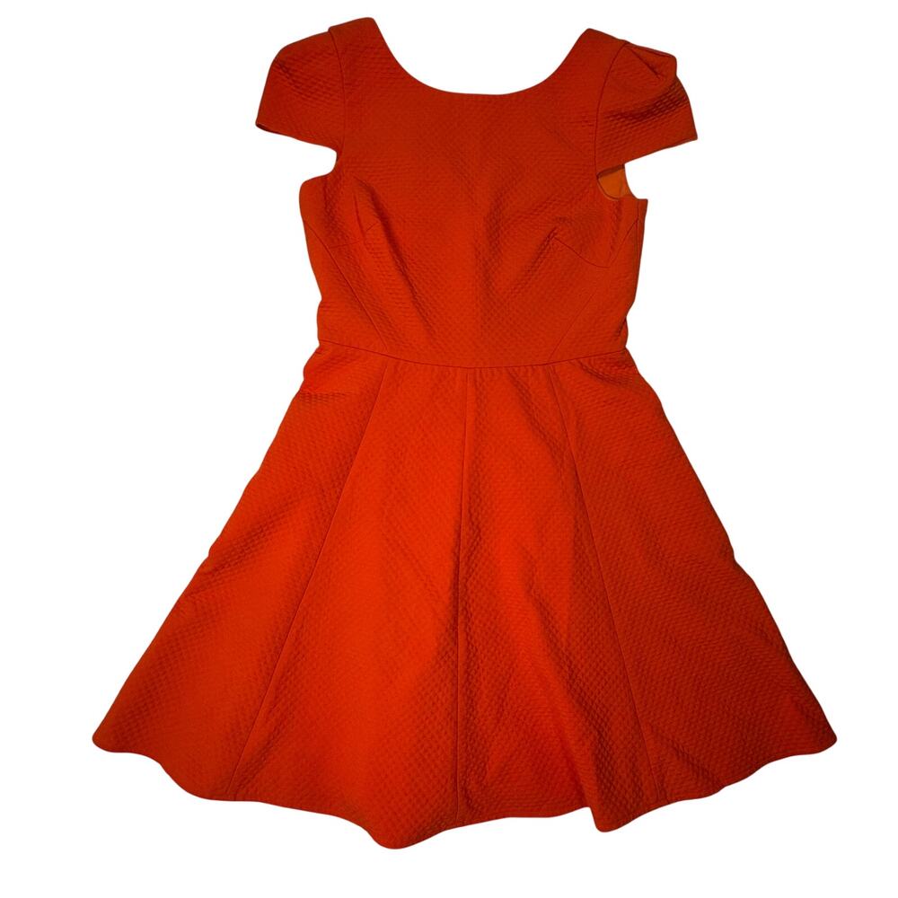 4C Brenta Orange Dress Women's 2 Anthropologie Dopamine Wedding Guest Euro Vacay - Picture 2 of 16